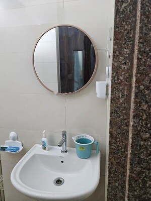 Bathroom in 2 BHK Apartment at Prescon Midtown Bay, Mahim West – for Rent