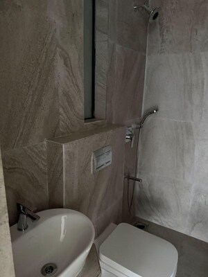 Bathroom in 2 BHK Apartment at Prescon Midtown Bay, Mahim West – for Rent