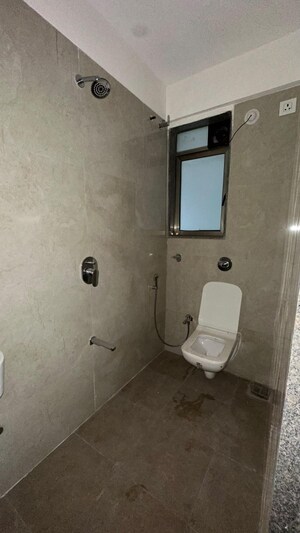 Bathroom in 3 BHK Apartment at Adani Ten BKC, Bandra East – for Rent