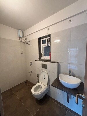Bathroom in 2 BHK Apartment at Shapoorji Pallonji BKC 28, Bandra East – for Rent