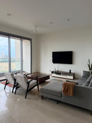 Team Area in 2.5 BHK Apartment at Prescon Midtown Bay, Mahim West – for Rent