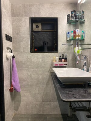 Bathroom in 2 BHK Apartment at Makhdoom Sea Palace, Mahim – for Sale