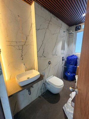 Bathroom in 3 BHK Apartment at Krishna Tower Kapurbawdi, Kapur Bawdi – for Sale