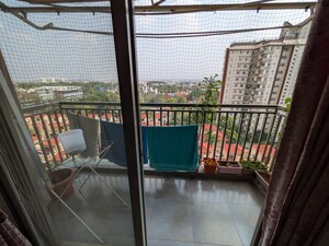 Balcony in 3 BHK Apartment at Goyal and Co Orchid Woods, Hennur – for Rent