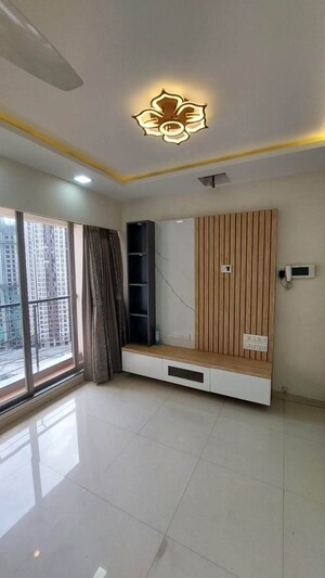 Living Room in 1 BHK Apartment at Runwal Eirene, Balkum Pada – for Rent