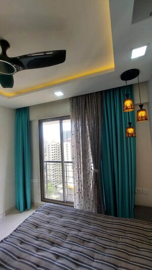 Building Lobby in 1 BHK Apartment at Runwal Eirene, Balkum Pada – for Rent
