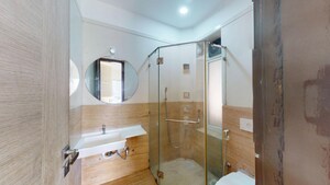 Bathroom in 3 BHK Apartment at The Wadhwa Anmol Pride, Goregaon West – for Rent