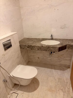 Bathroom in 2.5 BHK Apartment at Lodha Bellagio, Powai – for Rent