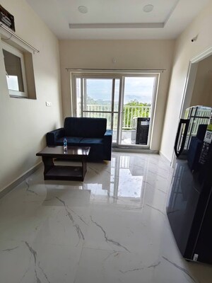 Living Room in 1 BHK Apartment at Golden Tulip Kondapur, Kondapur – for Rent