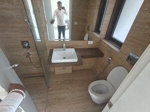 Bathroom in 3 BHK Apartment at Supreme Belmac Residences D, Wadgaon Sheri – for Rent