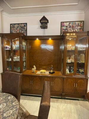 Living Room in 3 BHK Builder Floor at Pamposh Enclave – for Rent