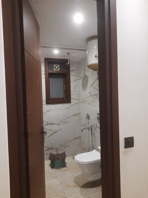 Bathroom in 3 BHK Builder Floor at Chattarpur – for Rent