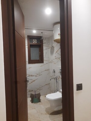 Bathroom in 3 BHK Builder Floor at Chattarpur – for Rent