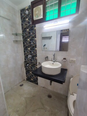 Bathroom in 2 BHK Builder Floor at Malviya Nagar – for Rent