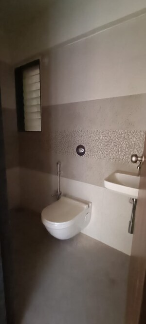 Bathroom in 1 BHK Apartment at Vaibhav Wisteria Residency, Santacruz East – for Rent