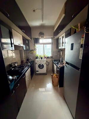 Kitchen in 1 BHK Apartment at Sharda Edifice Celestial, Bhandup West – for Rent