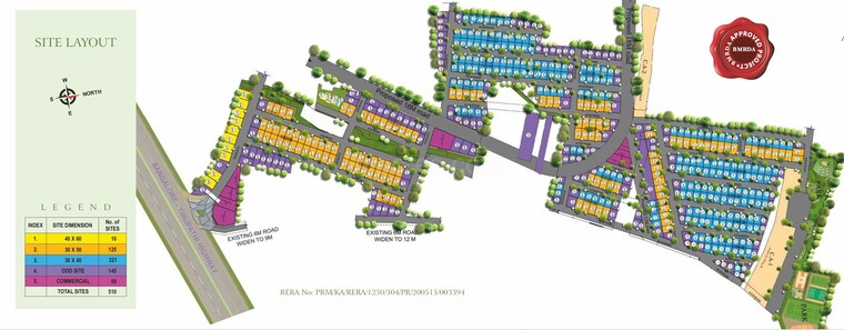 Master Plan, sri-aditya-palm-county 4 Bedroom 4550 Sq.Ft. Independent House In Hoskote Bangalore 10544394
