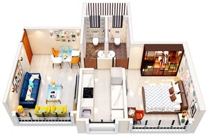 Team Area in 1 BHK Apartment at Swayambhu CHS, Kandivali East – for Sale
