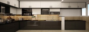 Kitchen in 3 BHK Apartment at Prosperiti Ekam, Velmala – for Sale