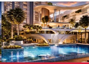 Swimming Pool in 2 BHK Apartment at Raymond The Address By GS, Sion – for Sale