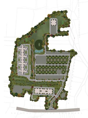 Master Plan in 4 BHK Apartment at Total Environment In That Quiet Earth, Hennur Road – for Sale