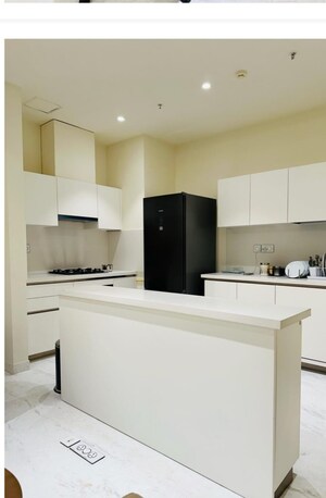 Kitchen in 2 BHK Apartment at Bhartiya Leela Residences, Thanisandra Main Road – for Rent