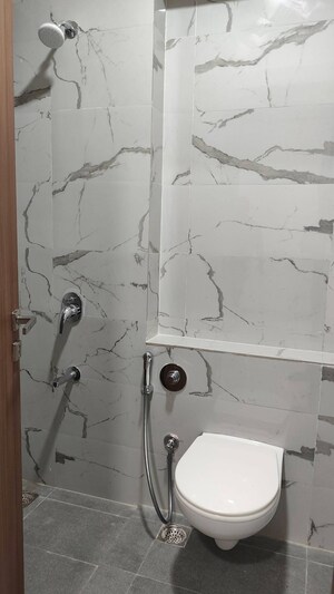 Bathroom in 2 BHK Apartment at Sheth Auris Bliss, Malad West – for Rent