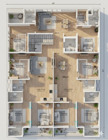 2 BHK Builder Floor for Sale in Dlf Ankur Vihar, Ghaziabad