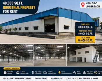 Industrial Plot for Rent in Gidc Umbergaon, Valsad
