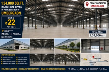 Industrial Plot for Rent in Umbergaon, Valsad