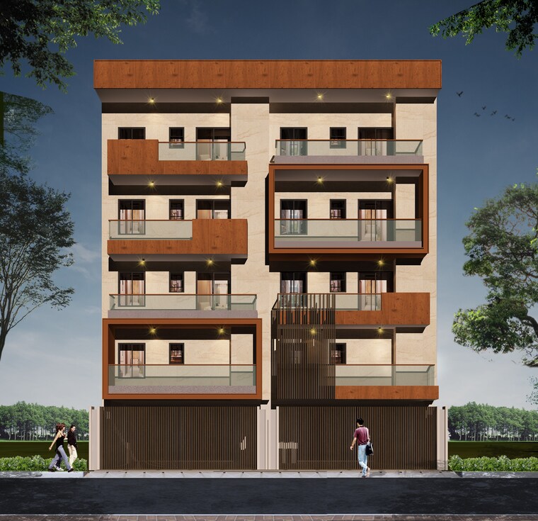 Exterior View, green fields colony 3 Bedroom 1300 Sq.Ft. Builder Floor In Green Fields Colony Faridabad 10595012