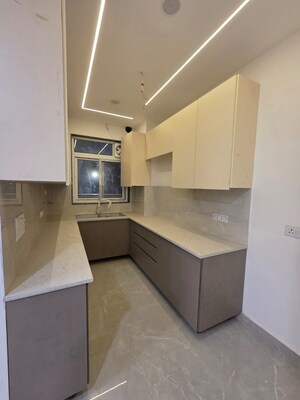 Kitchen in 3 BHK Builder Floor at Green Fields Colony – for Sale