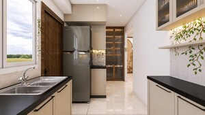 Kitchen in 2.5 BHK Apartment at My Home Sayuk, Tellapur – for Rent