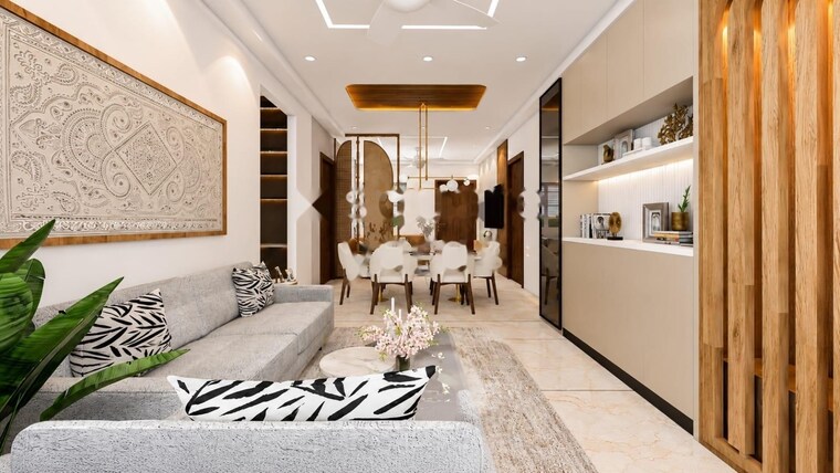 Living Room, my-home-sayuk 2.5 Bedroom 1931 Sq.Ft. Apartment In Tellapur Hyderabad 10604339