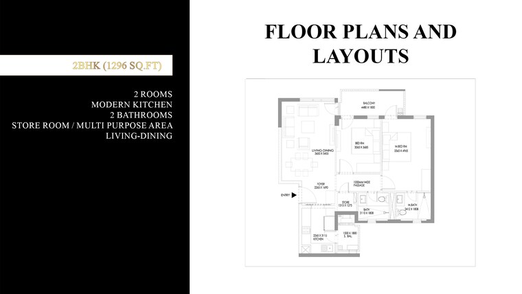 Floor Plan, ireo-the-corridors 2.5 Bedroom 1594 Sq.Ft. Apartment In Sector 67a Gurgaon 10605972