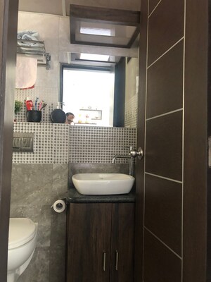 Bathroom in 3 BHK Apartment at Rahul Park - D1 D2 D3 Building, Warje – for Rent