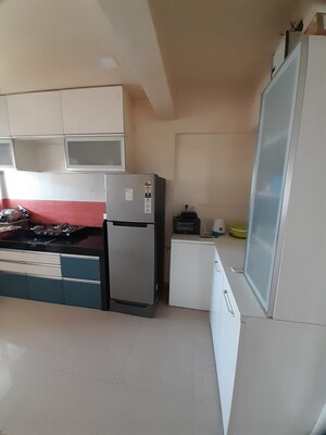 Kitchen in 1 BHK Apartment at Naadbramha Society, Warje – for Rent
