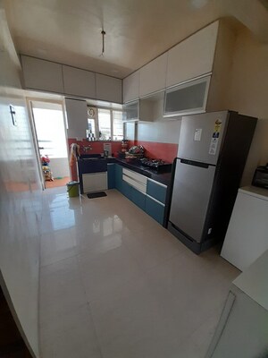 Kitchen in 1 BHK Apartment at Naadbramha Society, Warje – for Rent