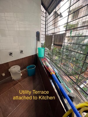 Balcony in 3 BHK Apartment at B K Pate Golden Petals, Karve Nagar – for Rent
