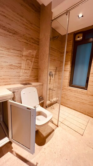 Bathroom in 3 BHK Apartment at Rustomjee Seasons, Bandra East – for Rent