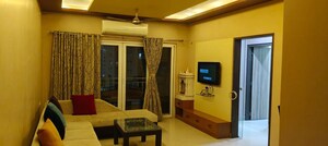 Living Room in 2 BHK Apartment at Godrej Garden City, Jagatpur – for Rent