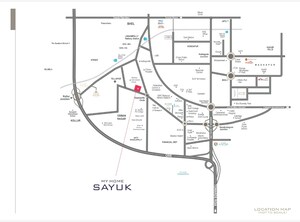 3 BHK Apartment – Map Location View at My Home Sayuk, Tellapur - for Sale