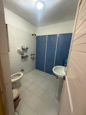 Bathroom in 2 BHK Builder Floor at Sheikh Sarai – for Rent