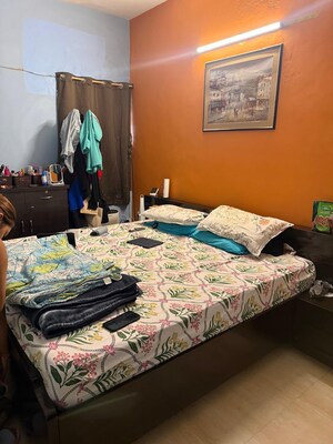 Bedroom in 2 BHK Builder Floor at Sheikh Sarai – for Rent