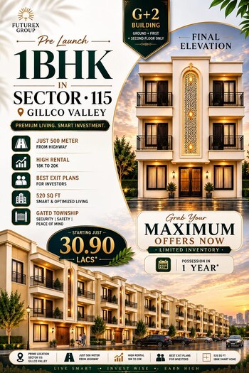 1 BHK Builder Floor for Sale in Sector 115, Mohali