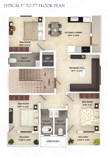 3 BHK Flat for Sale in Vivekanand Nagar, Nagpur