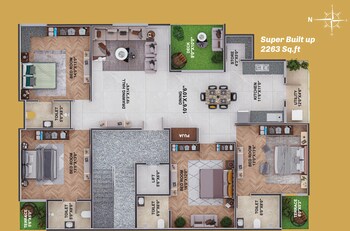 4 BHK Flat for Sale in Abhyankar Nagar, Nagpur