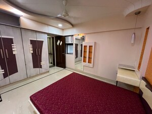 Bedroom in 3 BHK Apartment at Dynamix Shagun Mall Tower, Malad East – for Rent