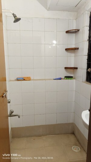 Bathroom in 1 BHK Apartment at Bengal Ambuja Upohar, Em Bypass – for Rent