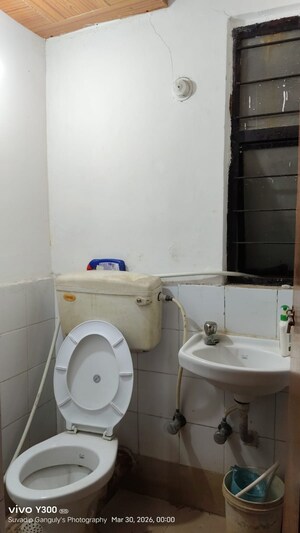 Bathroom in 1 BHK Apartment at Bengal Ambuja Upohar, Em Bypass – for Rent